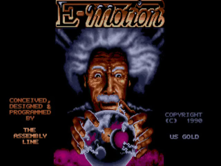 E-Motion title screen for Amiga